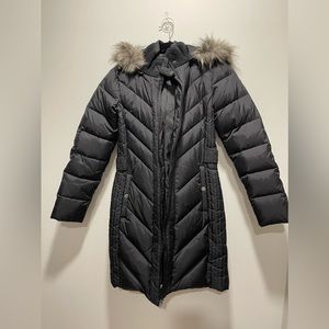 Larry Levine XS fur hood coat